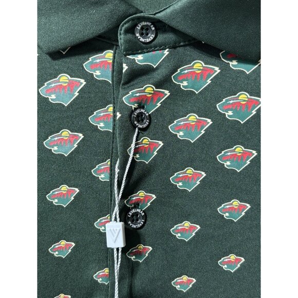 NWT Men's Levelwear Green Minnesota Wild NHL x PGA Original Polo Size 2XL - Picture 4 of 11